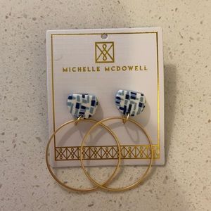MICHELLE MCDOWELL Gold Hoops - NWT